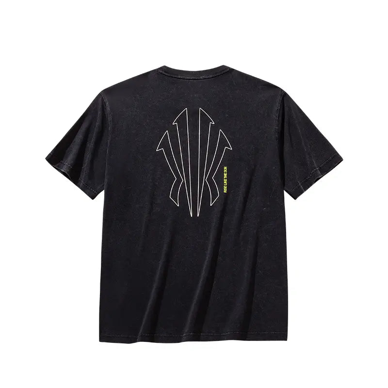 ANTA KAI Rise Like The Sun Washed Black T-Shirt