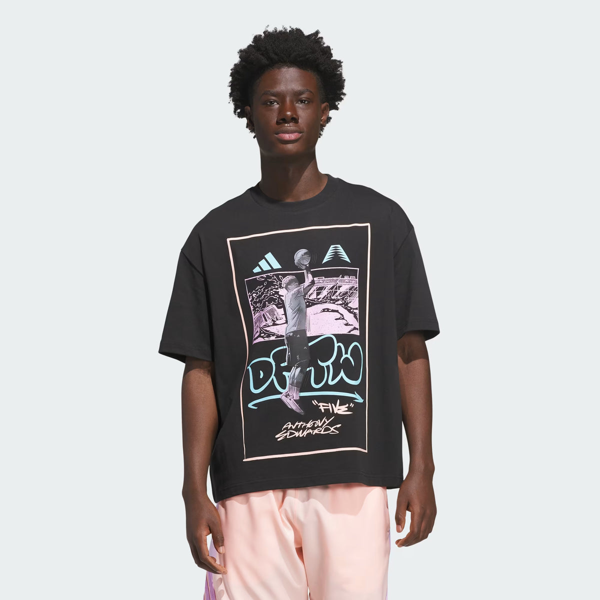 ADIDAS ANTHONY EDWARDS DFTW ANIME TEE
