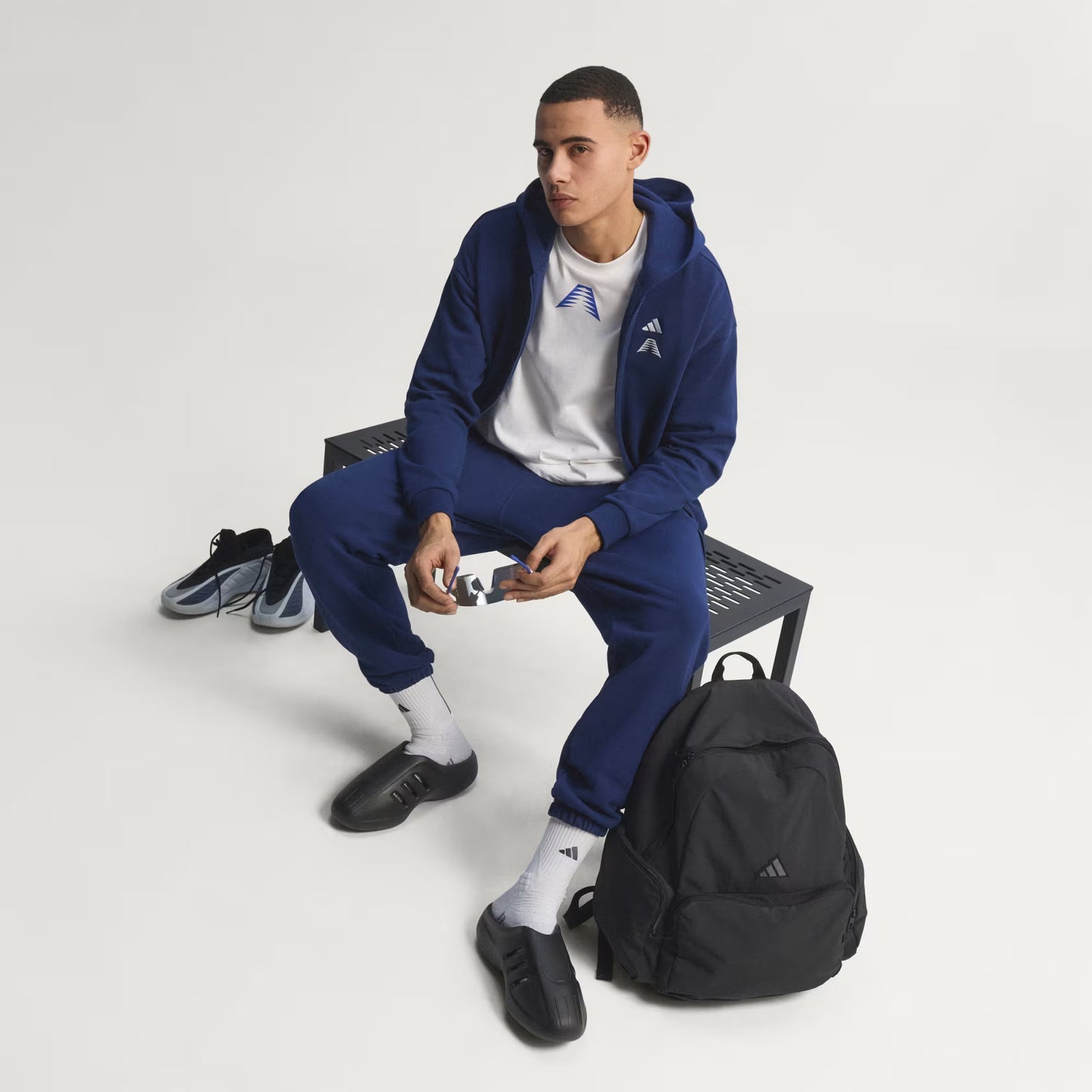 ADIDAS ANTHONY EDWARDS FOUNDATION FULL ZIP HOODIE