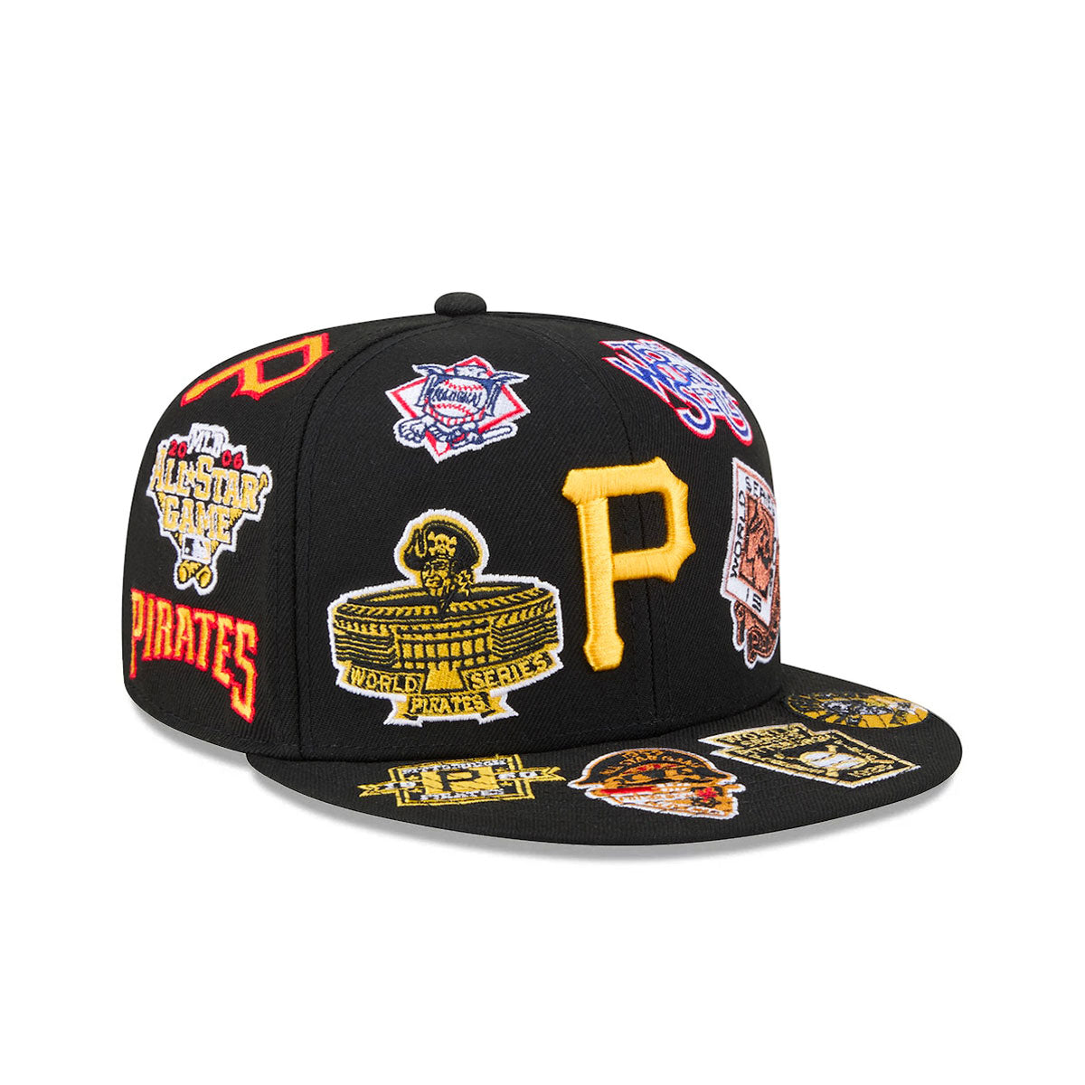 New Era Pittsburgh Pirates MLB All Over Team 59FIFTY Fitted Cap