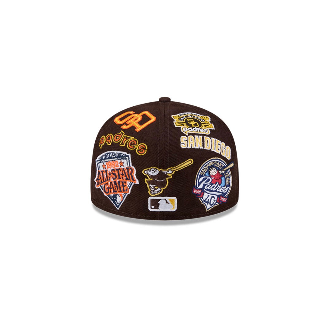 New Era San Diego Padres MLB All Over Team 59FIFTY Fitted Cap