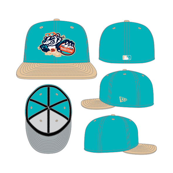 New Era Jersey Shore BlueClaws TNC ShoreTown Beach Badgers 59FIFTY Cap