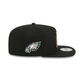 NEW ERA Philadelphia Eagles NFL Ring Black 9FIFTY A-Frame Snapback Adjustable Cap