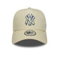 NEW ERA New York Yankees MLB Outline Cream 9FORTY E-Frame Trucker Adjustable Cap