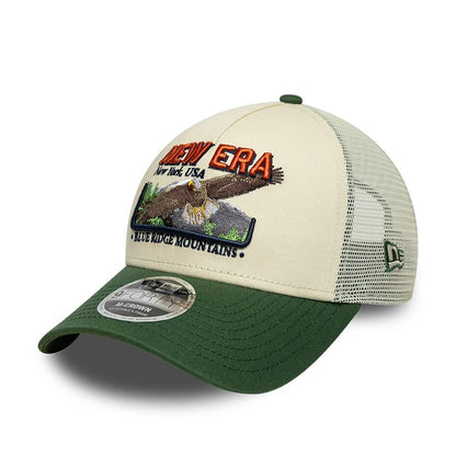 NEW ERA New Era Graphic Cream 9FORTY M-Crown A-Frame Trucker Adjustable Cap Regular