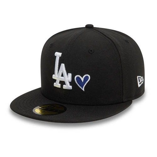 NEW ERA LA Dodgers MLB Heart Icon Black 59FIFTY Fitted Cap