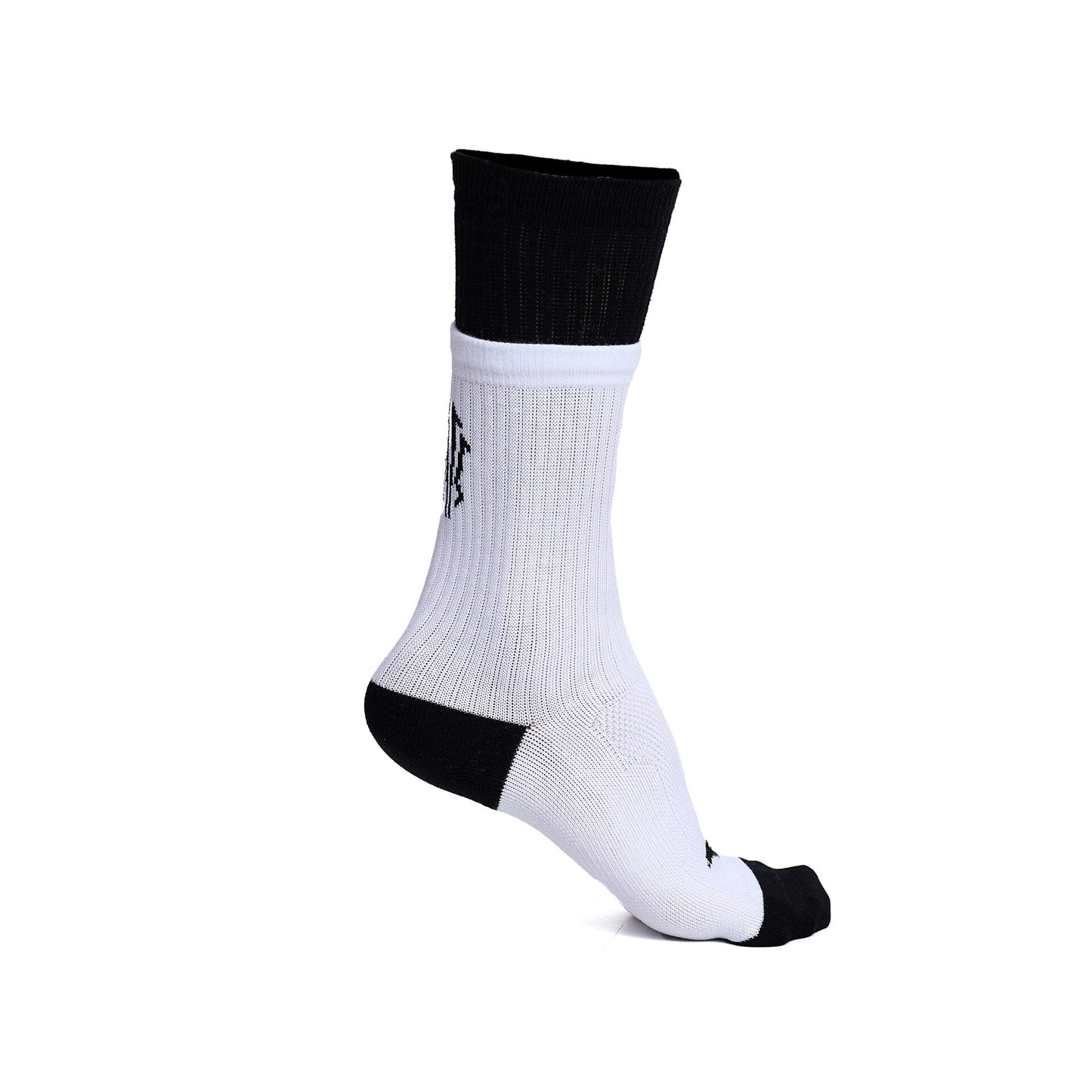 ANTA KAI Basketball Crew Socks Mini Logo Black