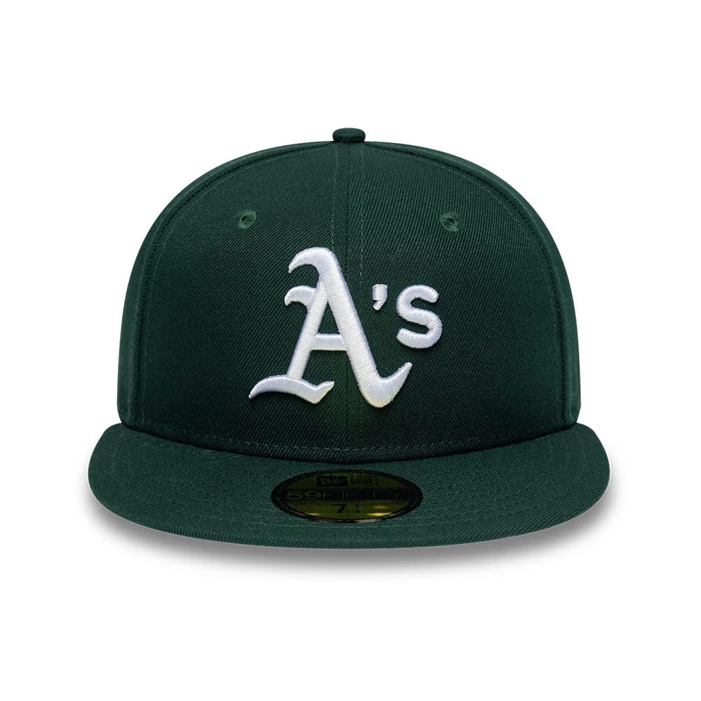 NEW ERA Athletics MLB League Essential Dark Green 59FIFTY Fitted Cap