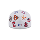 NEW ERA MLB All Over White 59FIFTY Fitted Cap