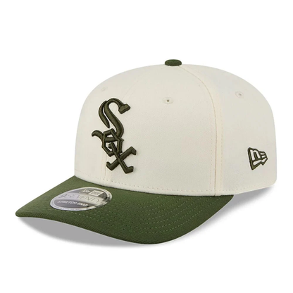NEW ERA White Sox MLB Rifle Green 9SEVENTY Stretch Snap Adjustable Cap