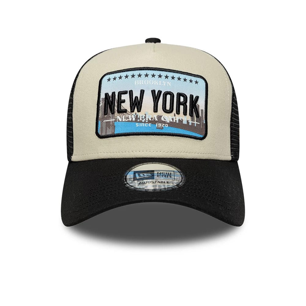 NEW ERA New Era Licence Plate Black 9FORTY A-Frame Trucker Adjustable Cap