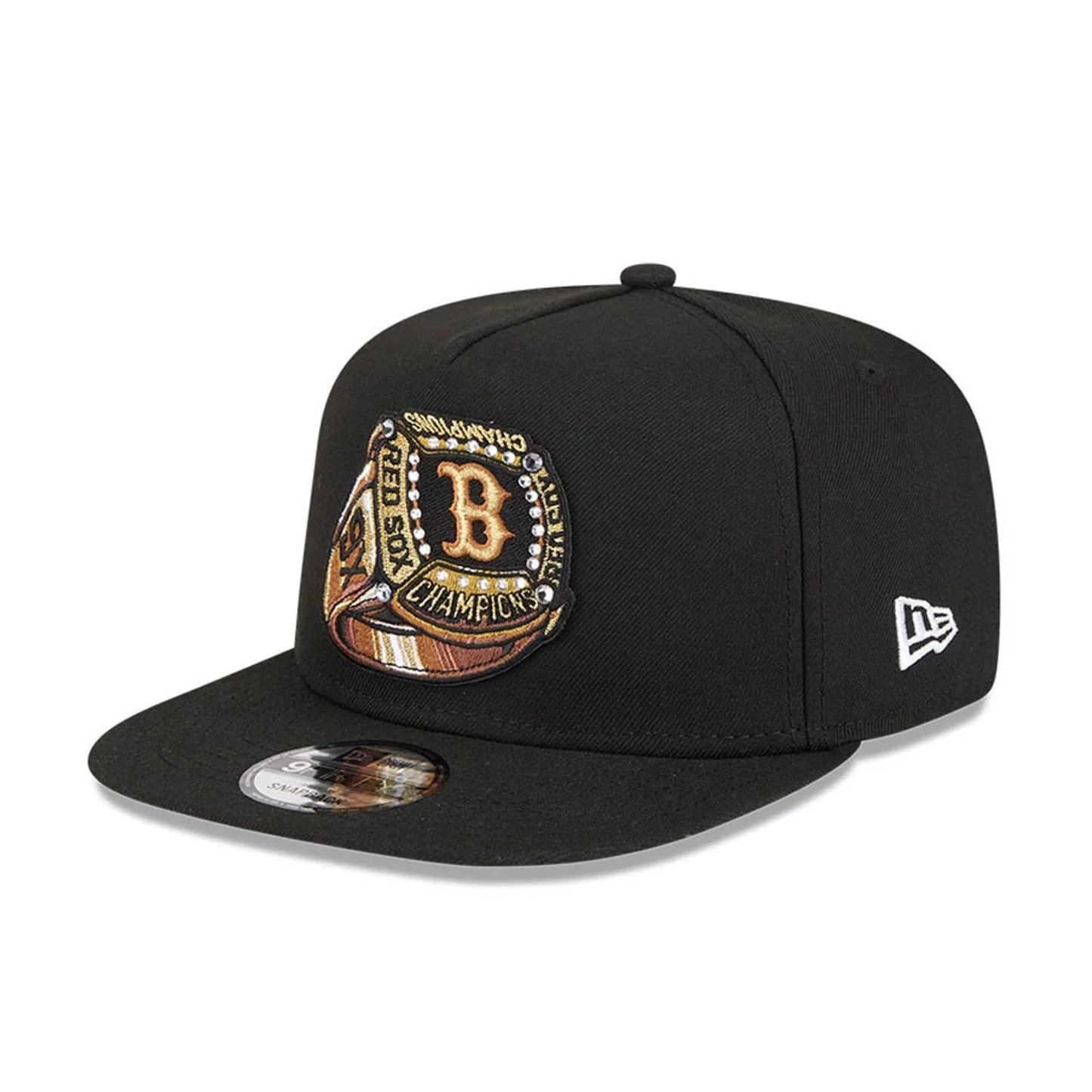 NEW ERA Boston Red Sox MLB Ring Black 9FIFTY A-Frame Snapback Adjustable Cap