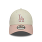 NEW ERA LA Dodgers MLB World Series Patch Light Beige 9FORTY Adjustable Cap