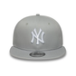 NEW ERA New York Yankees MLB League Essential Grey 9FIFTY Snapback Adjustable Cap