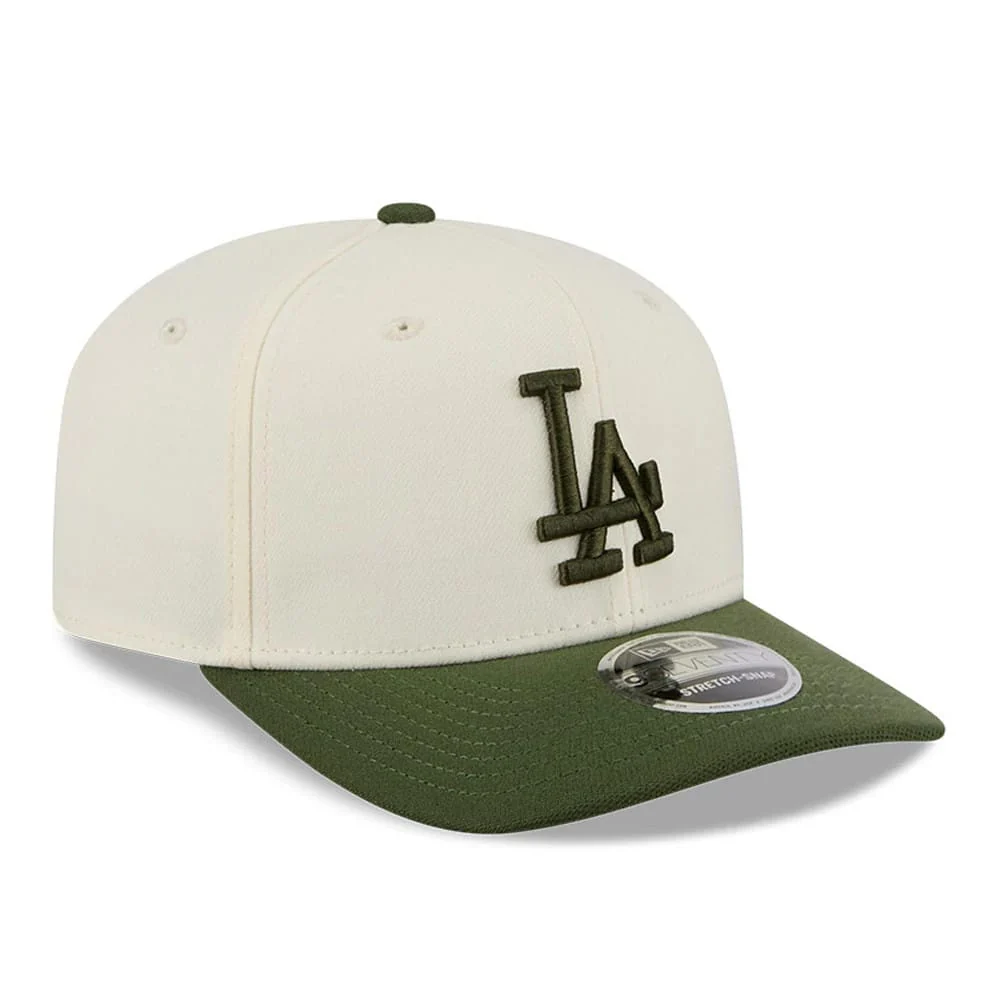 NEW ERA LA Dodgers MLB Rifle Green 9SEVENTY Stretch Snap Adjustable Cap