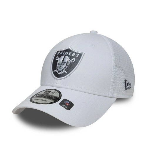 NEW ERA Las Vegas Raiders NFL White 9FORTY Trucker Adjustable Cap