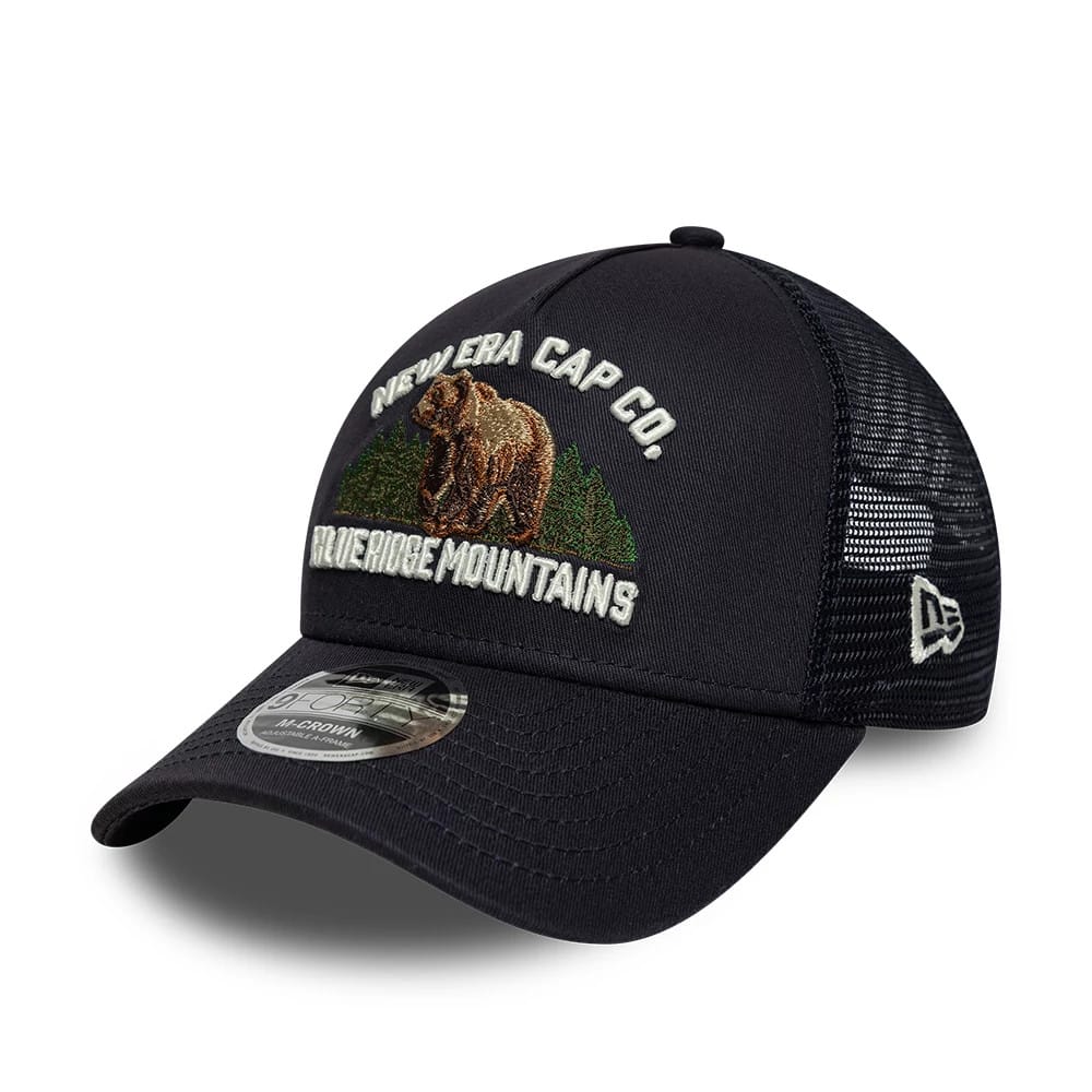 NEW ERA New Era Graphic Navy 9FORTY M-Crown A-Frame Trucker Adjustable Cap