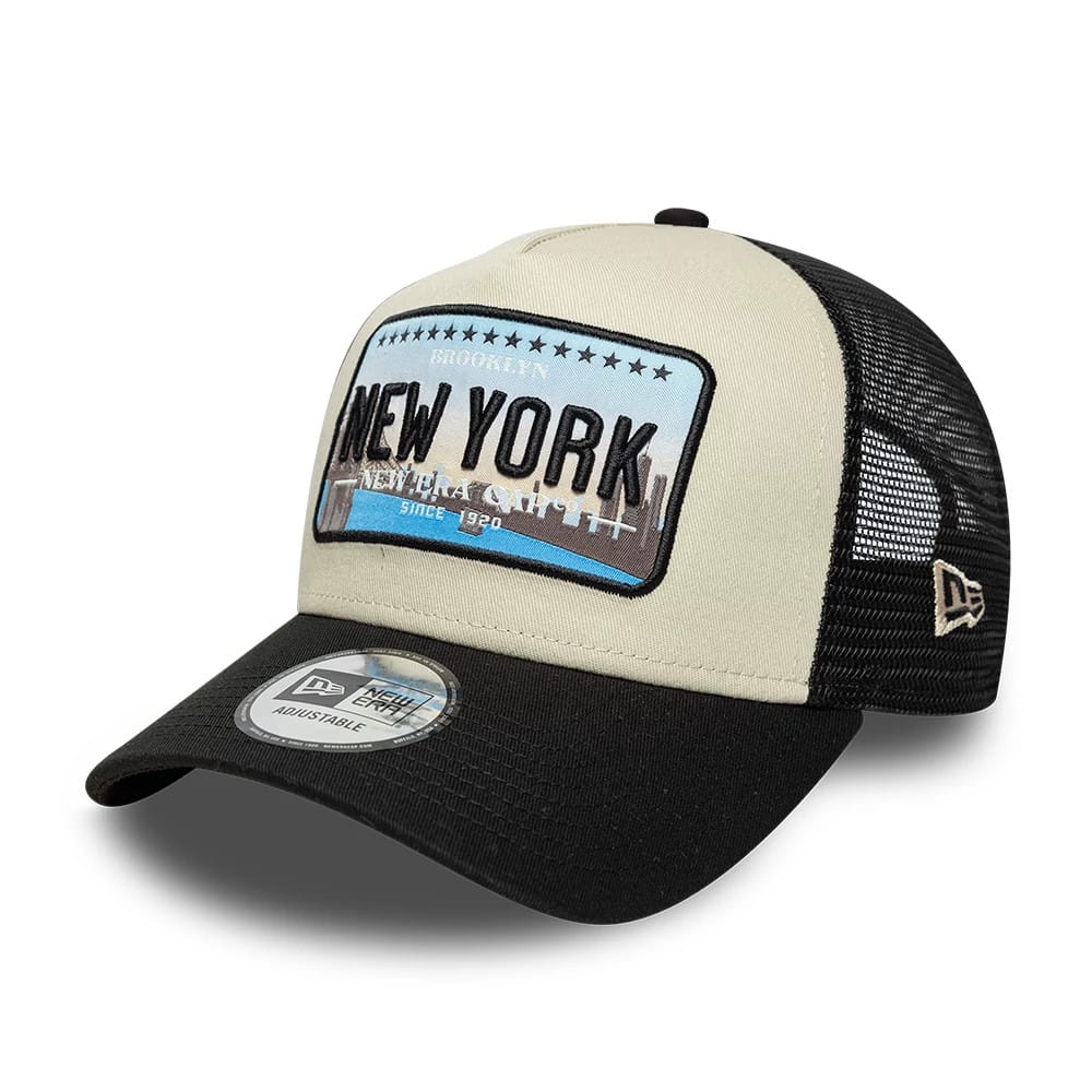 NEW ERA New Era Licence Plate Black 9FORTY A-Frame Trucker Adjustable Cap