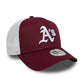 NEW ERA Athletics MLB League Essential Dark Red 9FORTY A-Frame Trucker Adjustable Cap