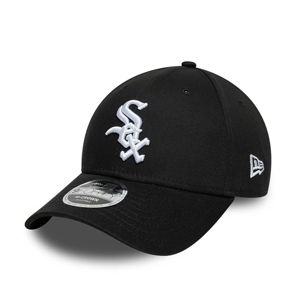 NEW ERA Chicago White Sox MLB Side Script Black 9FORTY M-Crown Adjustable Cap