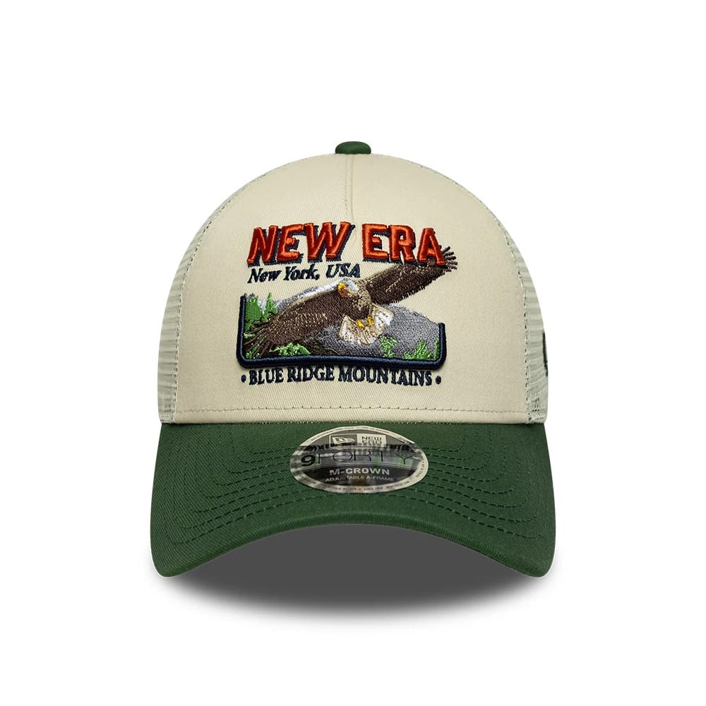 NEW ERA New Era Graphic Cream 9FORTY M-Crown A-Frame Trucker Adjustable Cap Regular
