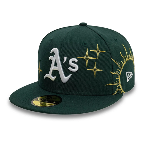 NEW ERA Oakland Athletics MLB Zodiac Dark Green 59FIFTY Fitted Cap