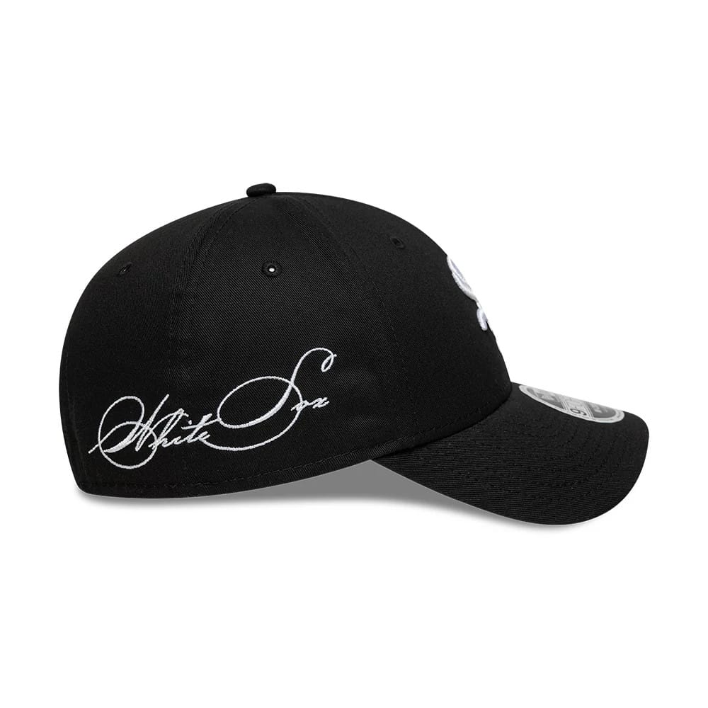 NEW ERA Chicago White Sox MLB Side Script Black 9FORTY M-Crown Adjustable Cap