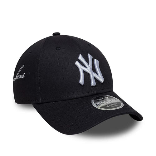 NEW ERA New York Yankees MLB Side Script Navy 9FORTY M-Crown Adjustable Cap