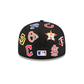 NEW ERA MLB All Over Black 59FIFTY Fitted Cap
