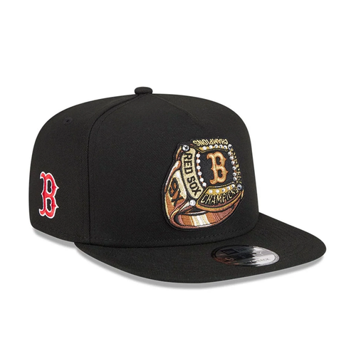 NEW ERA Boston Red Sox MLB Ring Black 9FIFTY A-Frame Snapback Adjustable Cap