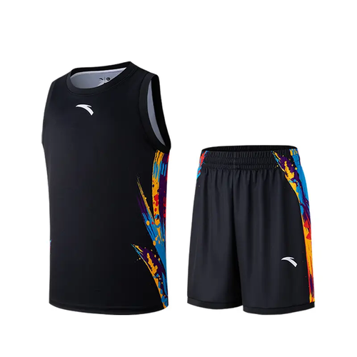 ANTA Basketball Black Game Suit Color
