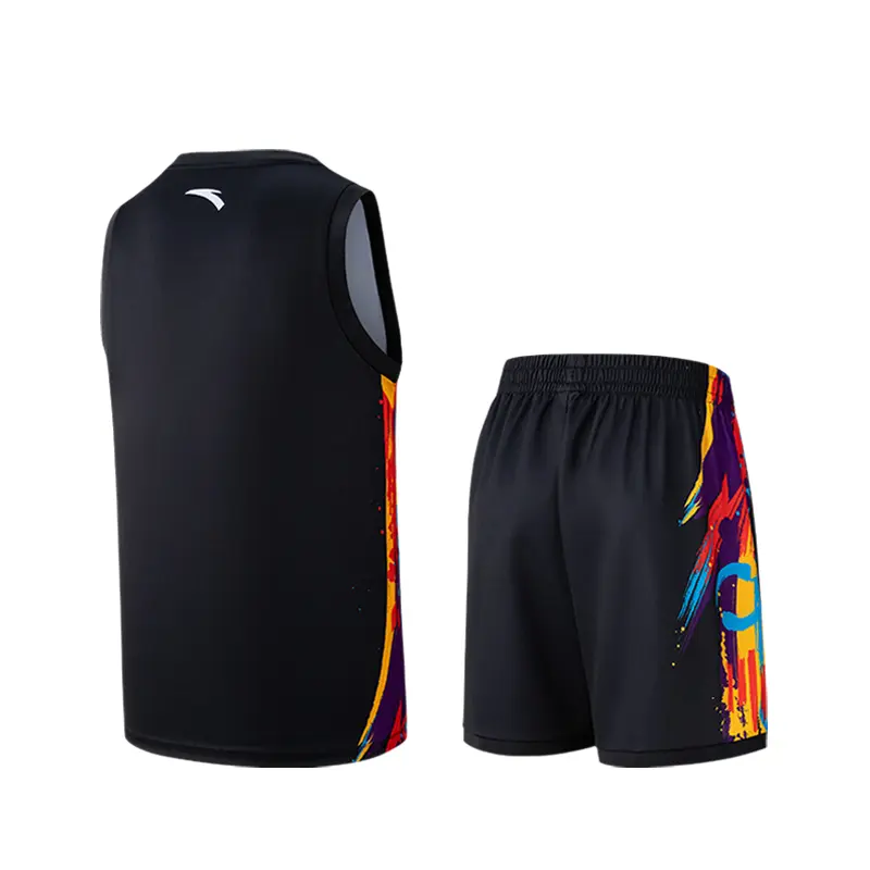 ANTA Basketball Black Game Suit Color