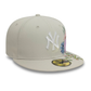 NEW ERA New York Yankees MLB Floral Light Beige 59FIFTY Fitted Cap