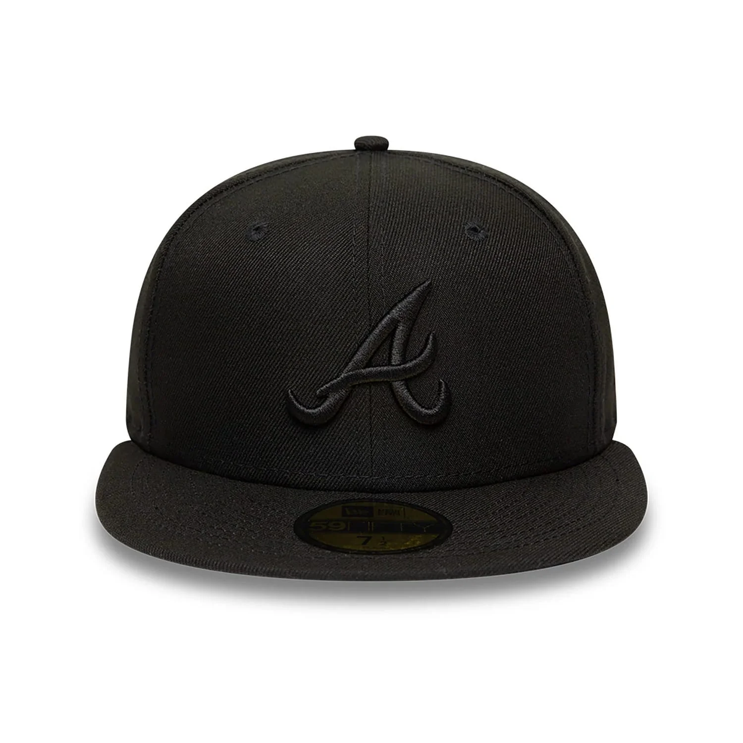 NEW ERA Atlanta Braves MLB Black on Black 59FIFTY Fitted Cap