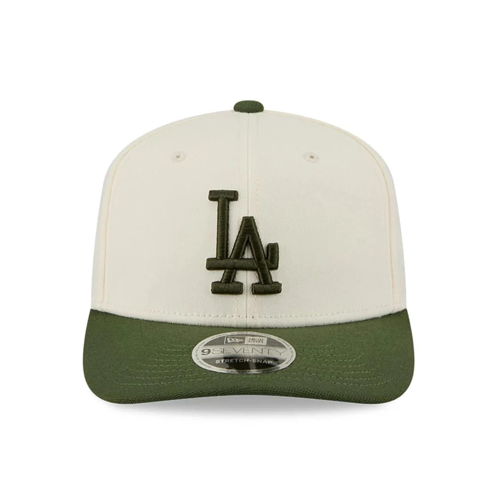 NEW ERA LA Dodgers MLB Rifle Green 9SEVENTY Stretch Snap Adjustable Cap