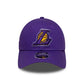 NEW ERA LA Lakers NBA Side Script Purple 9FORTY M-Crown Adjustable Cap