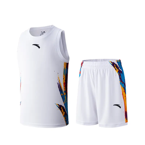 ANTA Basketball White Game Suit Color