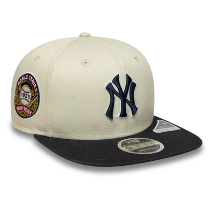 NEW ERA New York Yankees MLB World Series Patch Light Beige 9FIFTY Snapback Adjustable Cap