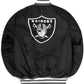LAS VEGAS RAIDERS X ALPHA X NEW ERA MA-1 BOMBER JACKET