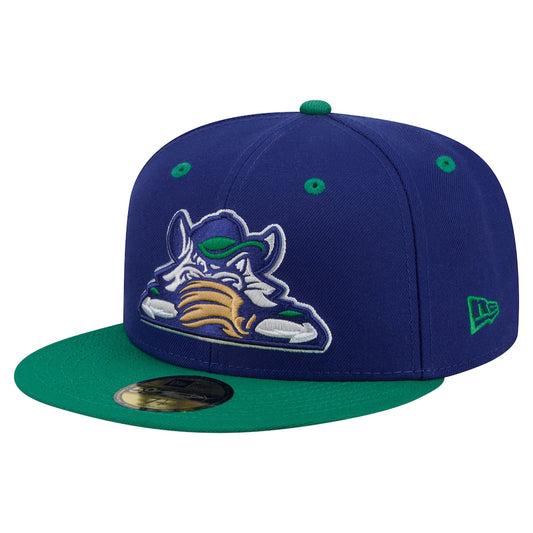 New Era Hartford Yard Goats Dark Blue Minor League Theme Nights 59FIFTY Fitted Hat