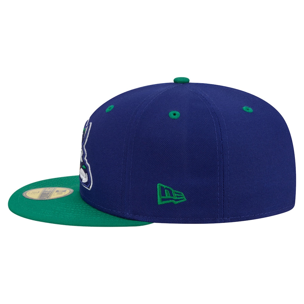 New Era Hartford Yard Goats Dark Blue Minor League Theme Nights 59FIFTY Fitted Hat
