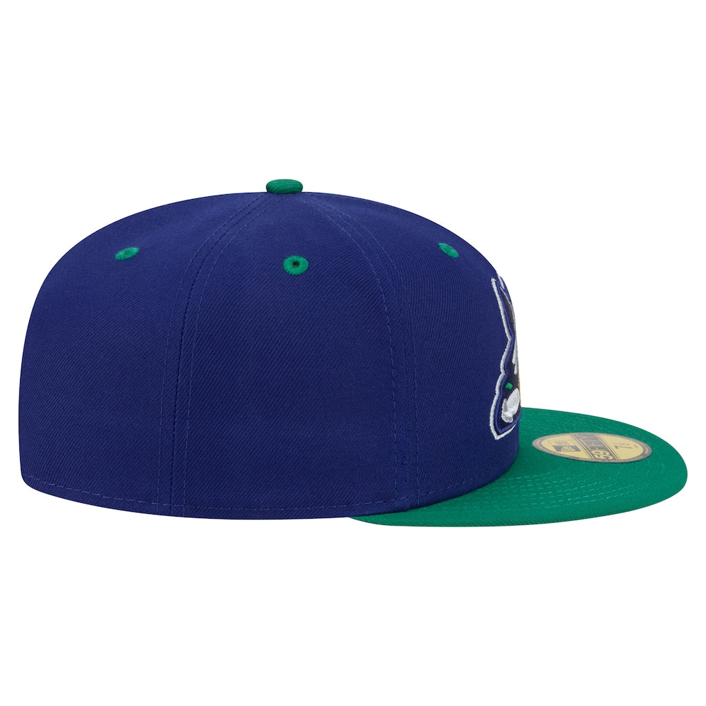 New Era Hartford Yard Goats Dark Blue Minor League Theme Nights 59FIFTY Fitted Hat
