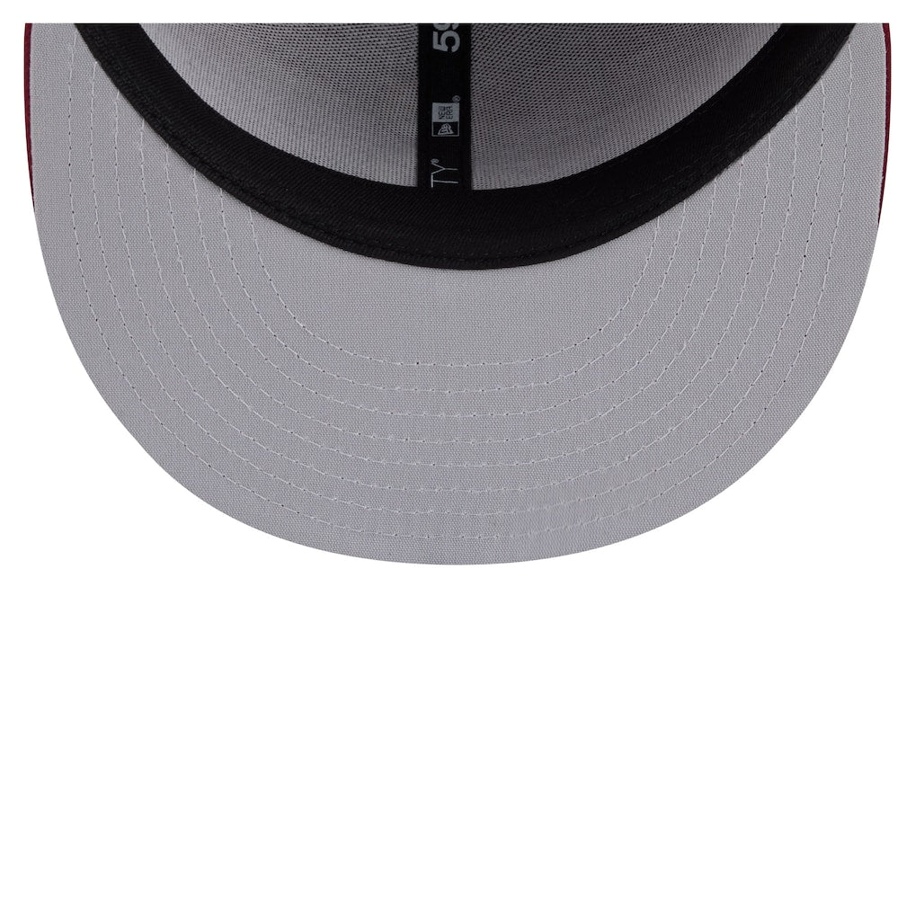 New Era Hub City Spartanburgers Dark Red Minor League Theme Nights 59FIFTY Fitted Hat