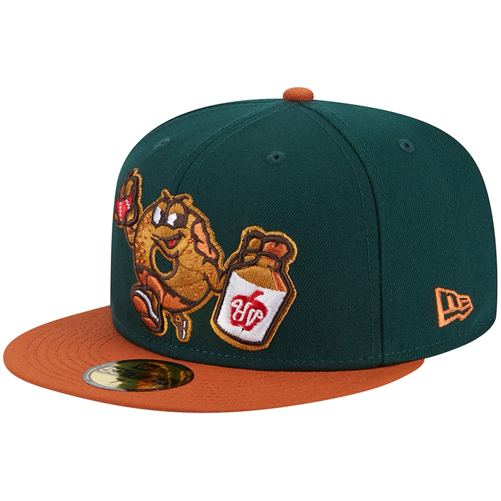 New Era Hudson Valley Renegades Green Theme Nights Hudson Valley Cider Donuts 59FIFTY Fitted Hat