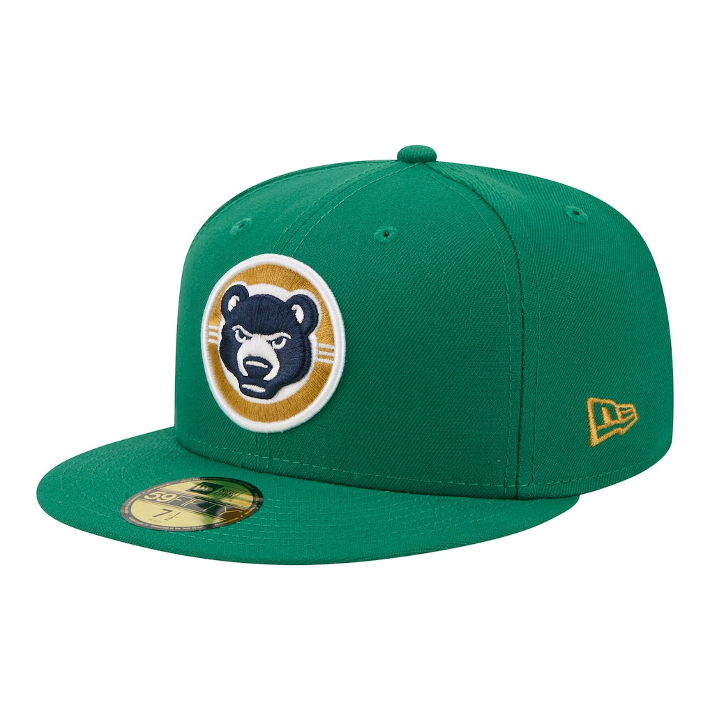 New Era South Bend Cubs Green Minor League Theme Nights 59FIFTY Fitted Hat