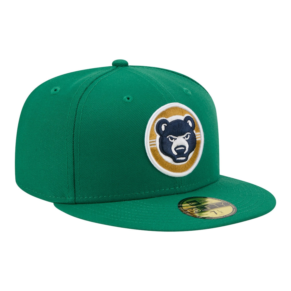New Era South Bend Cubs Green Minor League Theme Nights 59FIFTY Fitted Hat