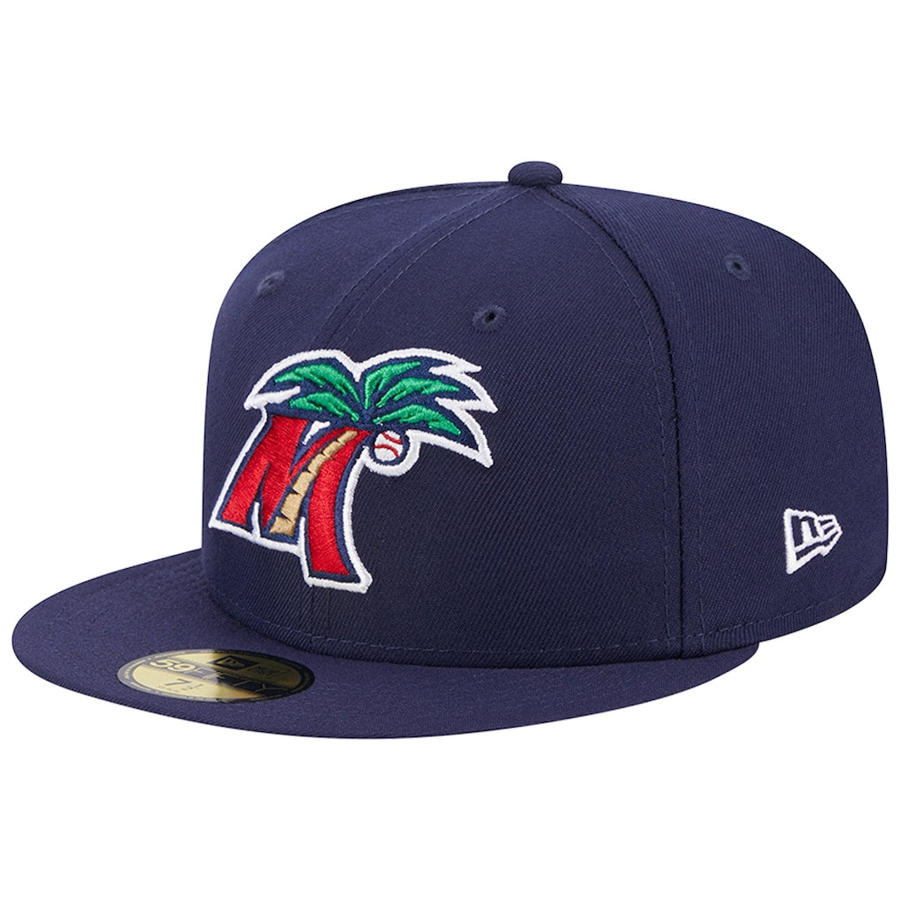 New Era Fort Myers Mighty Mussels Navy Theme Nights 59FIFTY Fitted Hat
