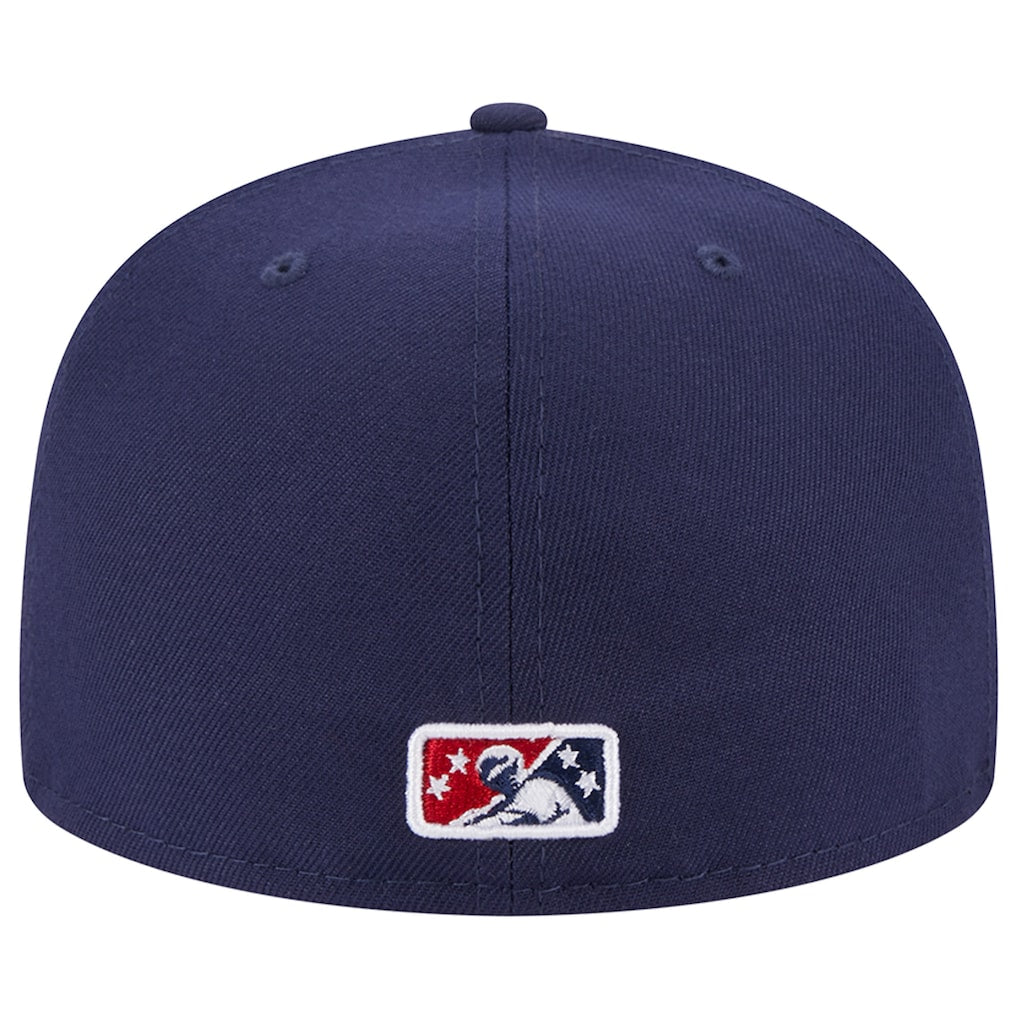 New Era Fort Myers Mighty Mussels Navy Theme Nights 59FIFTY Fitted Hat