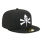 New Era Myrtle Beach Pelicans Black Theme Nights 59FIFTY Fitted Hat