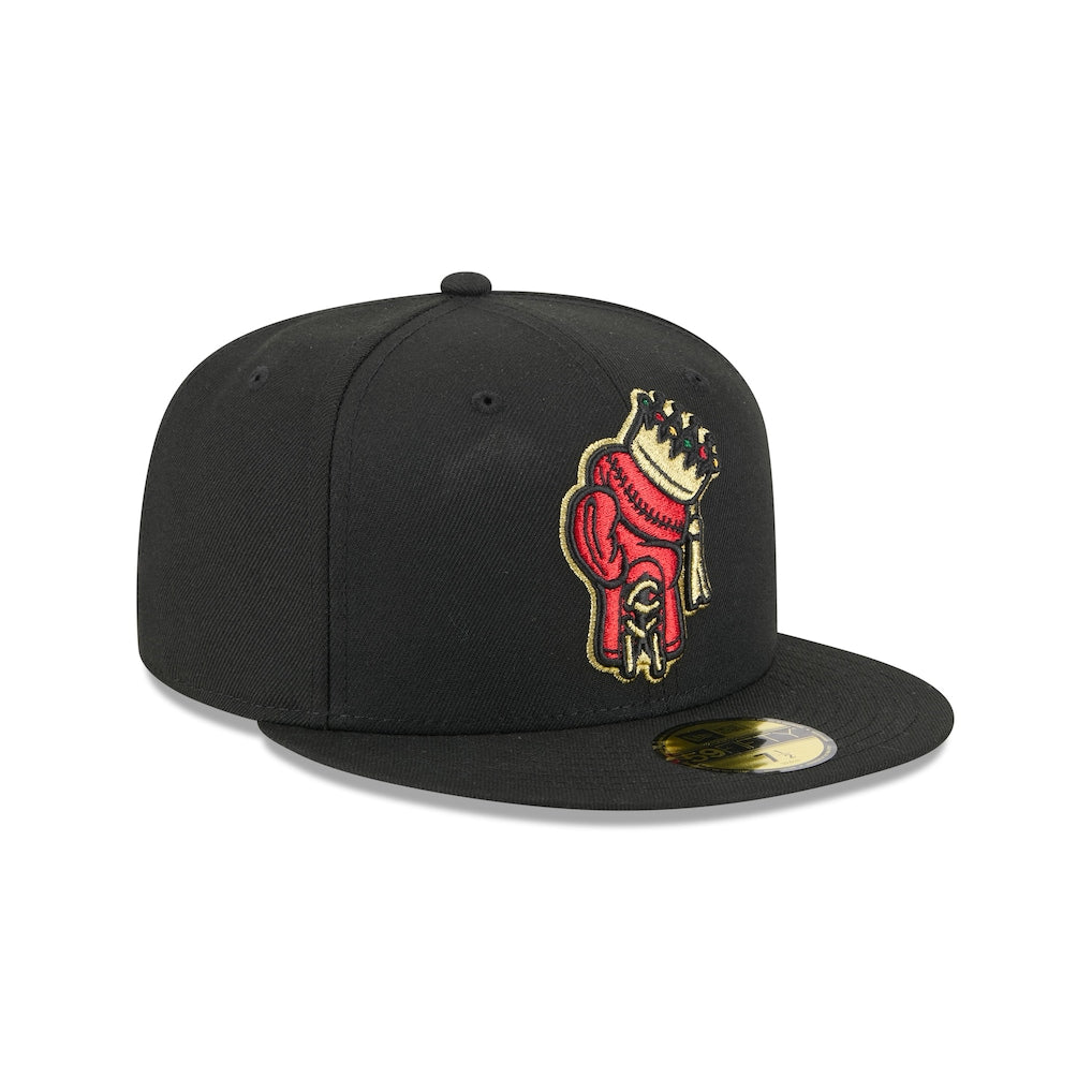New Era Spokane Indians Black Theme Nights 59FIFTY Fitted Hat